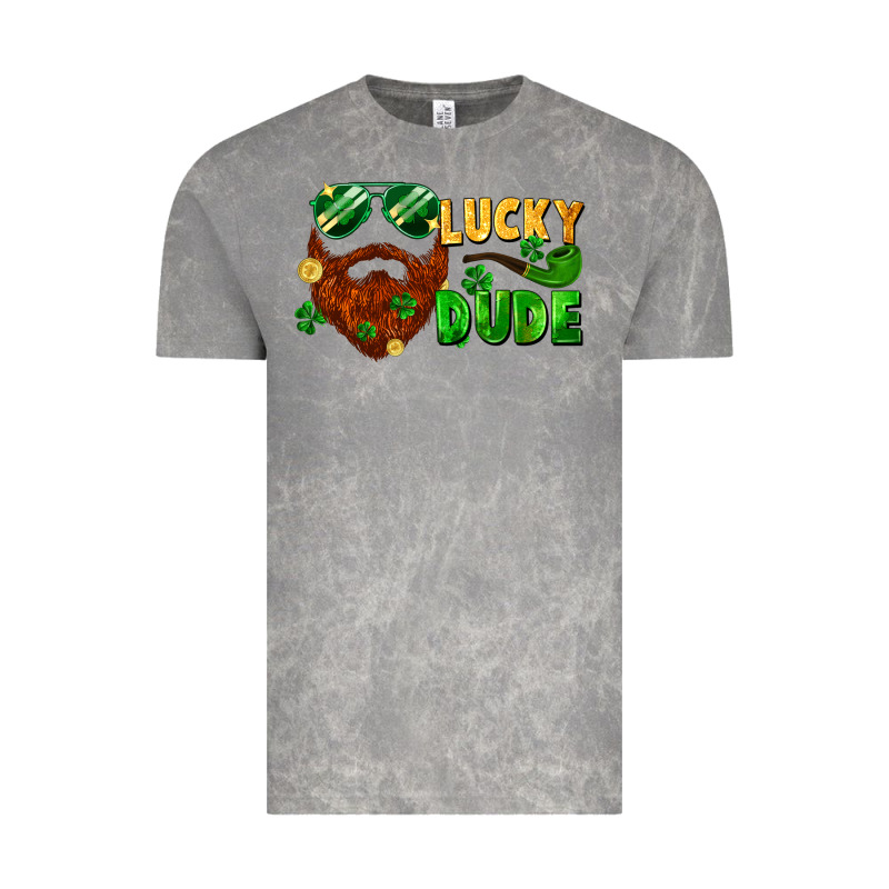 Lucky Dude Saint Patrick's Bearded Man Vintage Tee by FaDigitalArtStudio | Teevron