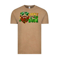 Vintage Coffee lucky dude saint patrick's bearded man Vintage Tee - FaDigitalArtStudio