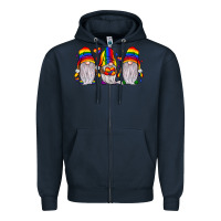 Navy pride gnome Zipper Hoodie - JahusDesignShop