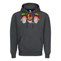 Smoke pride gnome Zipper Hoodie - JahusDesignShop