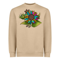 Western Sunflower Heavyweight Sweatshirt | Teevron