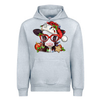 Heather Grey Christmas baby cow Urban Hoodie - Jasminsmagicworld