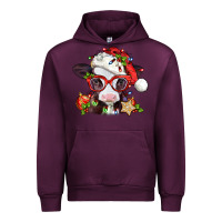 Mauve Wine Christmas baby cow Urban Hoodie - Jasminsmagicworld