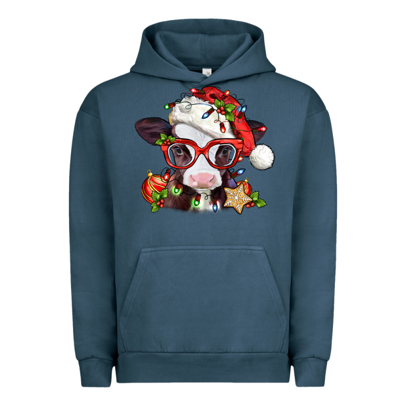 Christmas Baby Cow Urban Hoodie by Jasminsmagicworld | Teevron