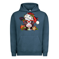 Pigment Midnight Navy Christmas baby cow Urban Hoodie - Jasminsmagicworld