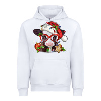 White Christmas baby cow Urban Hoodie - Jasminsmagicworld