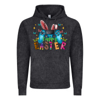 Vintage Black Happy Easter Gamer Vintage Hoodie - CowhideDigitalArt