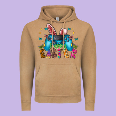 Happy Easter Gamer Vintage Hoodie Designed By Cowhidedigitalart