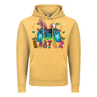 Vintage Mustard Happy Easter Gamer Vintage Hoodie - CowhideDigitalArt