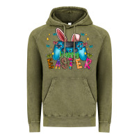 Vintage Olive Happy Easter Gamer Vintage Hoodie - CowhideDigitalArt