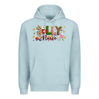 Blue Mist Christmas jolly nurse Premium Hoodie - Artiststas