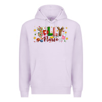 Lilac Christmas jolly nurse Premium Hoodie - Artiststas