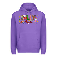 Purple Christmas jolly nurse Premium Hoodie - Artiststas