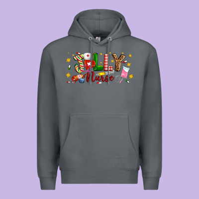 Christmas Jolly Nurse Premium Hoodie Designed By Artiststas