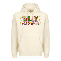 Sandshell Christmas jolly nurse Premium Hoodie - Artiststas