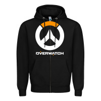 Black time overwatch gas Zipper Hoodie - DesigneFamous