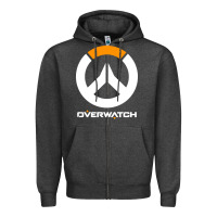 Charcoal Heather time overwatch gas Zipper Hoodie - DesigneFamous