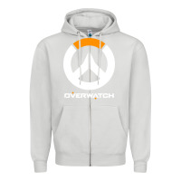 Dove Grey time overwatch gas Zipper Hoodie - DesigneFamous