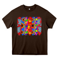 Chocolate Brown Autism brushstrokes Heavy Core Tee - CowGirlArtShop