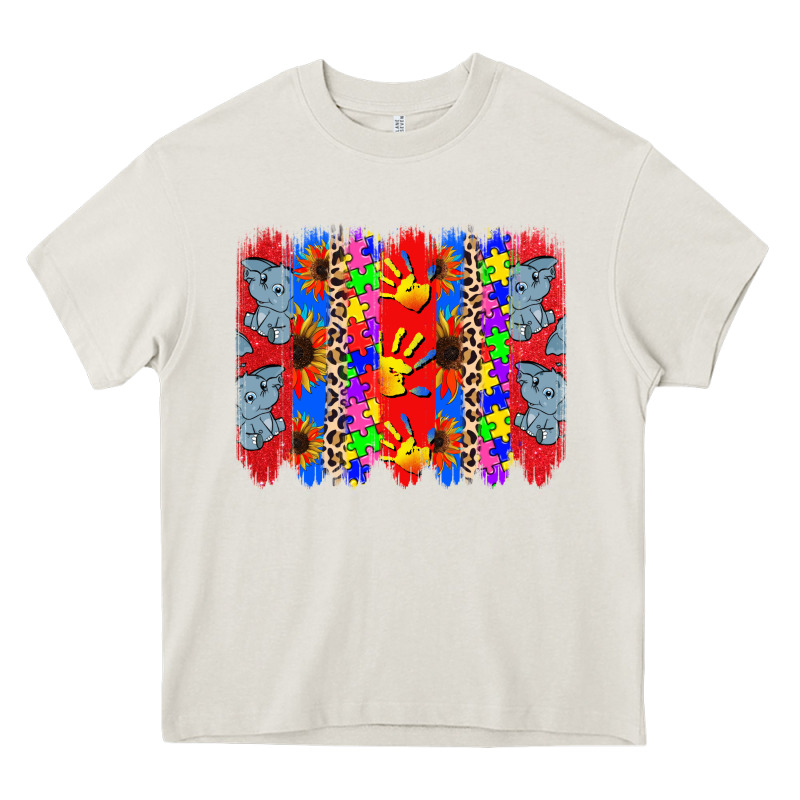Autism Brushstrokes Heavy Core Tee by CowGirlArtShop | Teevron