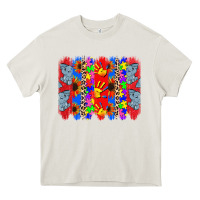 Cream Autism brushstrokes Heavy Core Tee - CowGirlArtShop