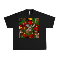 Black christmas deer and bell seamless pattern Urban Heavy Tee - BundleAndBundleShop