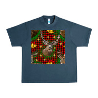 Midnight Navy christmas deer and bell seamless pattern Urban Heavy Tee - BundleAndBundleShop