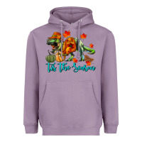 Lavender T- Rex Tis The Season Heavyweight Hoodie - RanaPortraitStore