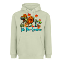 Matcha T- Rex Tis The Season Heavyweight Hoodie - RanaPortraitStore