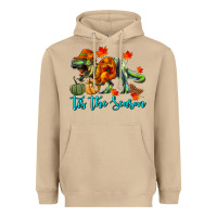 Mushroom T- Rex Tis The Season Heavyweight Hoodie - RanaPortraitStore