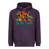 Plum T- Rex Tis The Season Heavyweight Hoodie - RanaPortraitStore