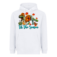 White T- Rex Tis The Season Heavyweight Hoodie - RanaPortraitStore