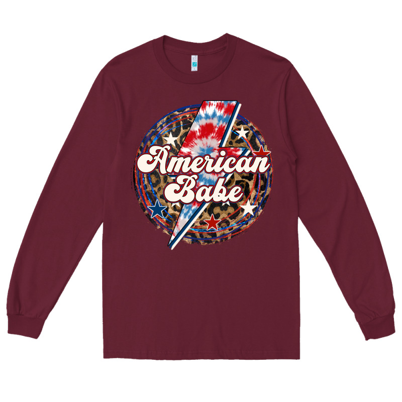Western American Babe Patriotic Long Sleeve Tee by LillyAllenDesigns | Teevron