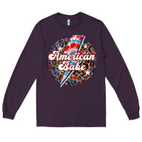 Plum Western American Babe Patriotic Long Sleeve Tee - LillyAllenDesigns