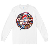 White Western American Babe Patriotic Long Sleeve Tee - LillyAllenDesigns