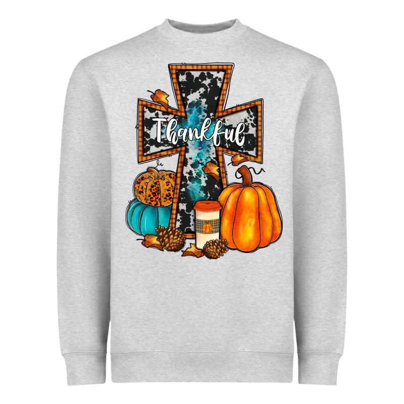 Thankful Cross Heavyweight Sweatshirt by JahusDesignShop | Teevron