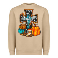 Mushroom thankful cross Heavyweight Sweatshirt - JahusDesignShop