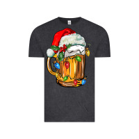 Vintage Black christmas beer Vintage Tee - FaDigitalArtStudio