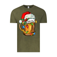 Vintage Olive christmas beer Vintage Tee - FaDigitalArtStudio
