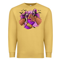 Antique Gold Halloween afro sneakers Premium Sweatshirt - RanaPortraitStore