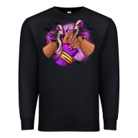 Black Halloween afro sneakers Premium Sweatshirt - RanaPortraitStore