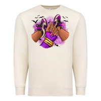 Sandshell Halloween afro sneakers Premium Sweatshirt - RanaPortraitStore