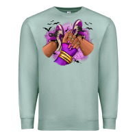 Seafoam Halloween afro sneakers Premium Sweatshirt - RanaPortraitStore