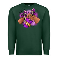 Sports Green Halloween afro sneakers Premium Sweatshirt - RanaPortraitStore