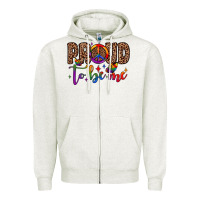 Oatmeal Heather proud to be me Zipper Hoodie - JahusDesignShop
