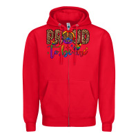 Red proud to be me Zipper Hoodie - JahusDesignShop
