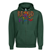 Sports Green proud to be me Zipper Hoodie - JahusDesignShop