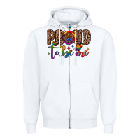 White proud to be me Zipper Hoodie - JahusDesignShop