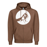 Chestnut praying mantis Zipper Hoodie - DesigneFamous
