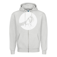 Dove Grey praying mantis Zipper Hoodie - DesigneFamous